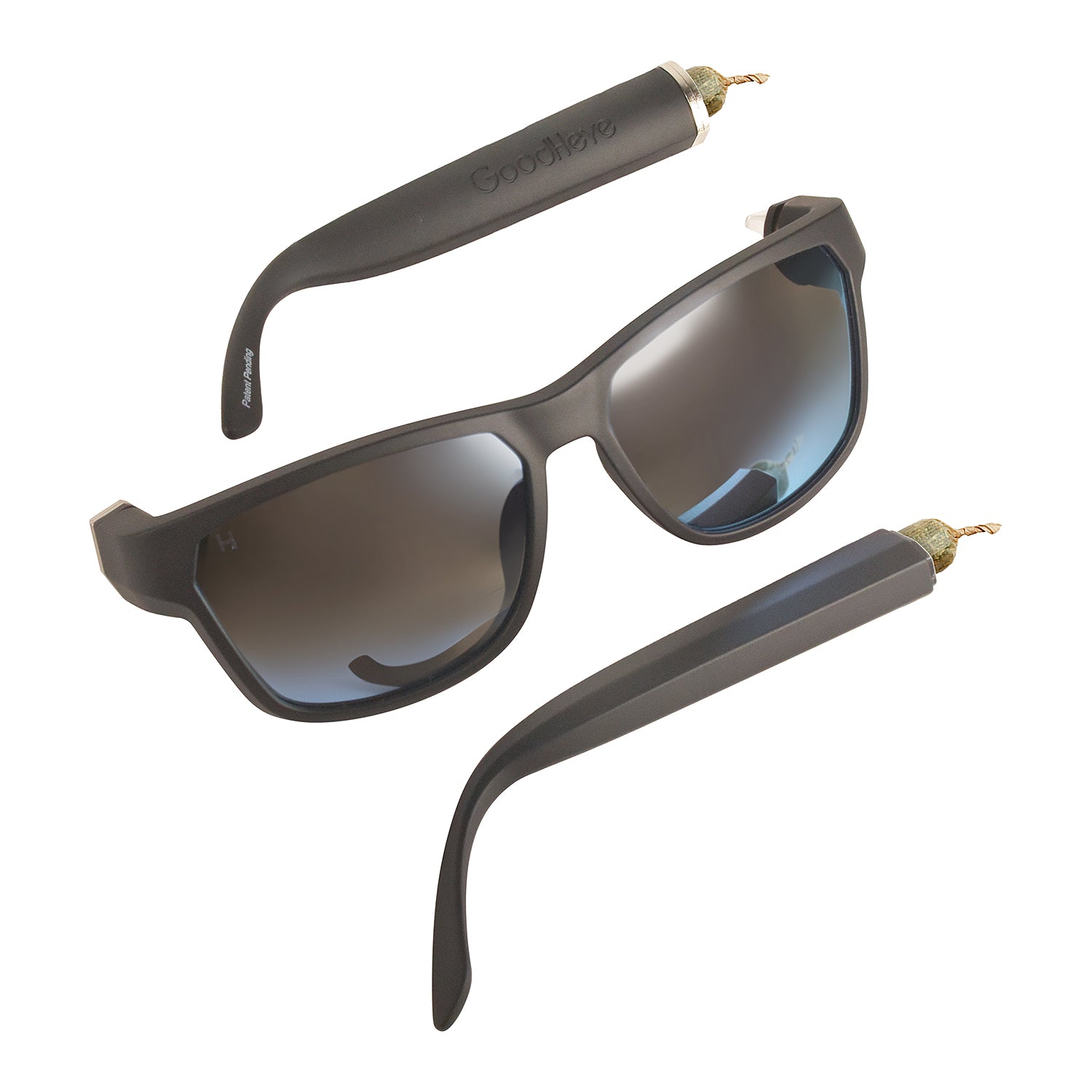 Black Frame with Blue Lens - GoodHeye