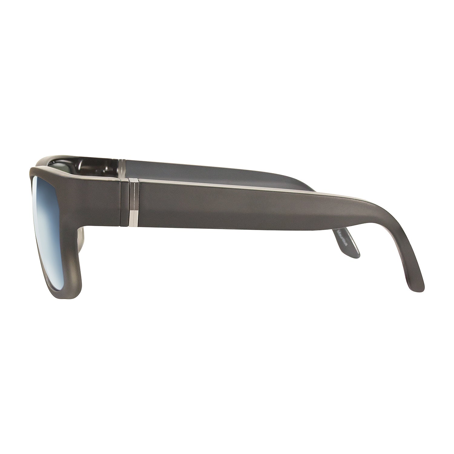 Black & Grey Frame, Metallic Silver Mirror Lenses - GoodHeye