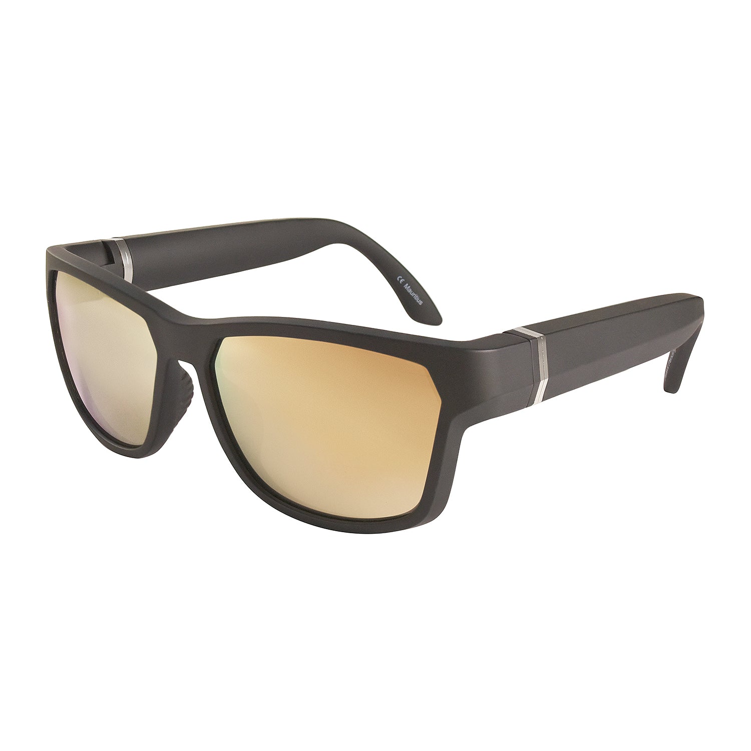 Brown Frame, Gold Mirror Lenses - GoodHeye