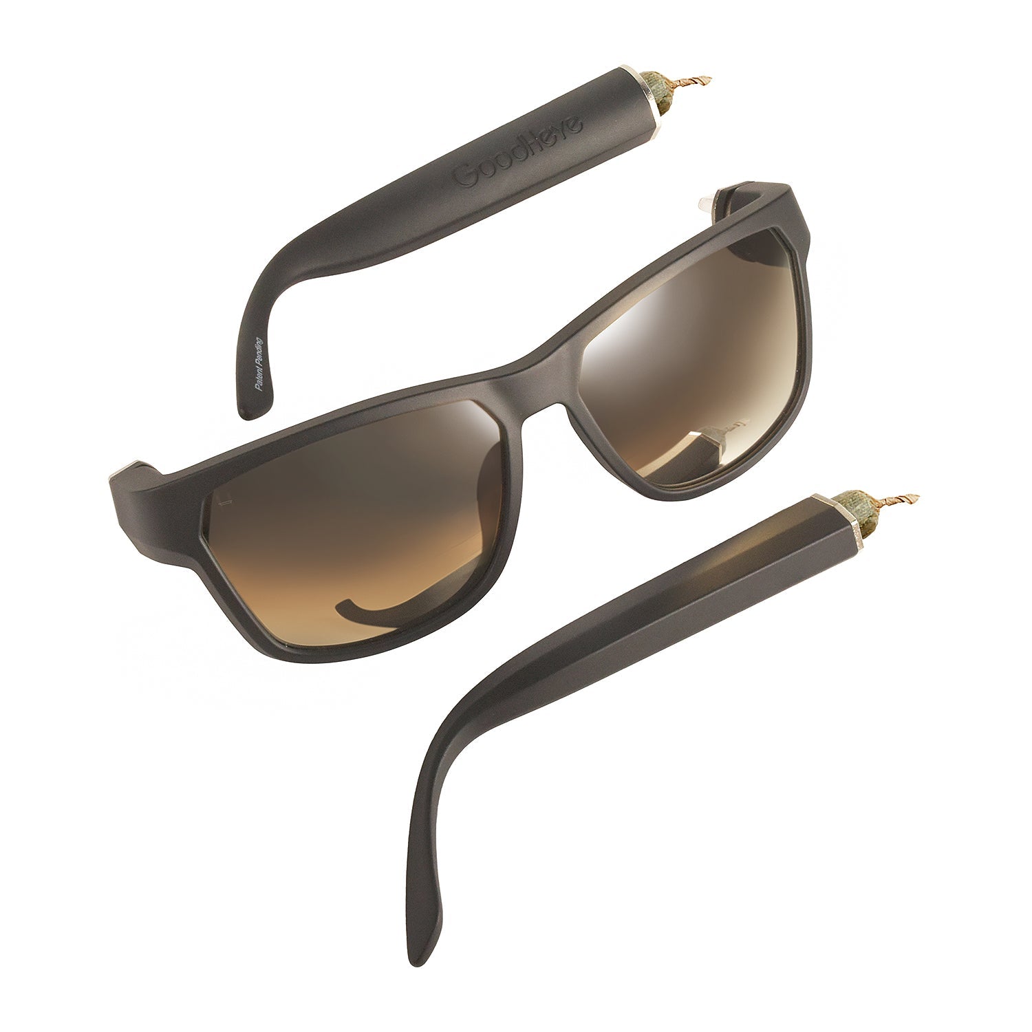 Brown Frame, Gold Mirror Lenses - GoodHeye
