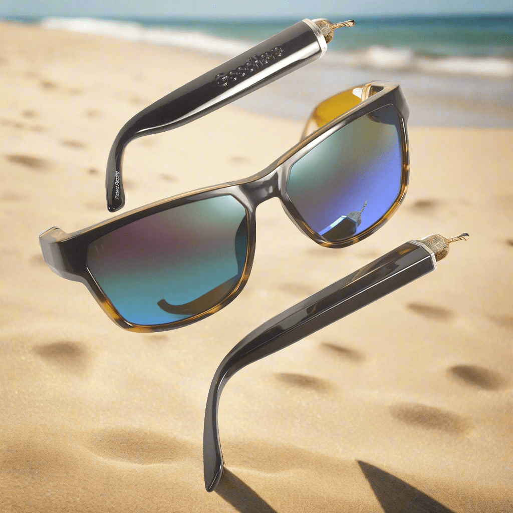 Tortoise Frame with Green Mirror Lens - GoodHeye