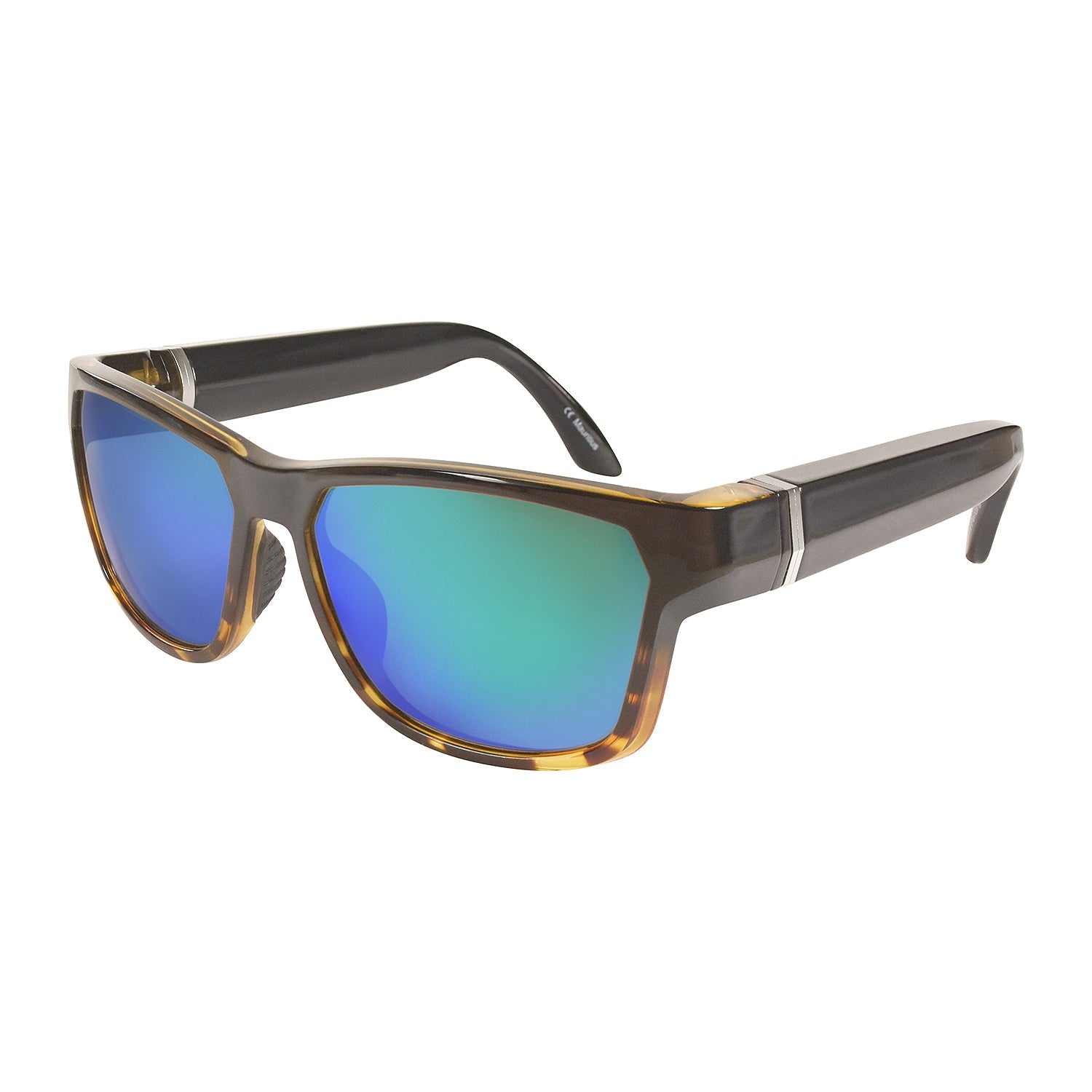 Tortoise Frame with Green Mirror Lens - GoodHeye