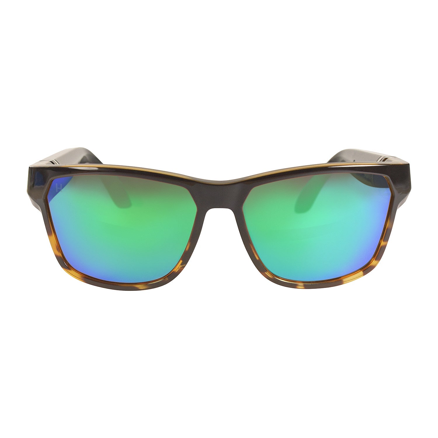 Tortoise Frame with Green Mirror Lens - GoodHeye